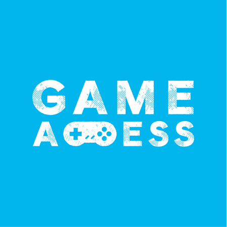 Joystick illustration Game of the trend in flat styleのイラスト素材