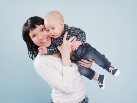 Happy mother and baby. Motherhood concept. の写真素材