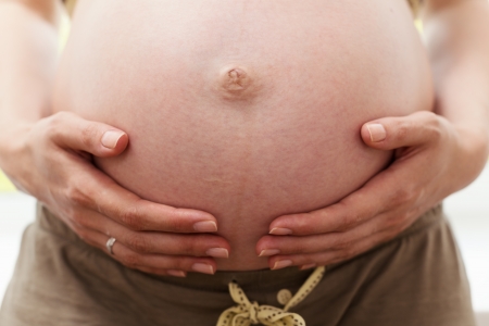 Portrait pregnant womanの写真素材