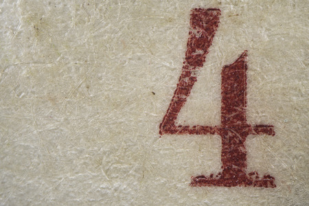 Numbers on the old banknote close-up, macro shootingの写真素材