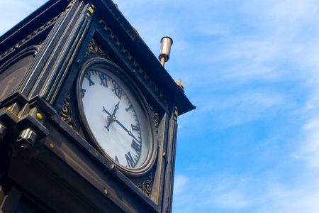 Ancient hours on a background of the blue skyの写真素材