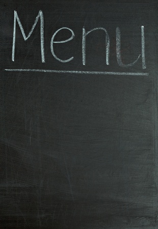 blackboard concept with menu written in white chalk
の写真素材