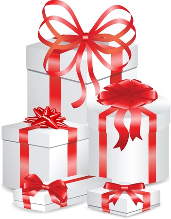 gift boxesのイラスト素材