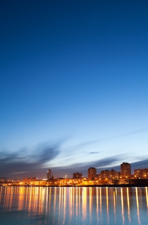 city view in the evening の写真素材