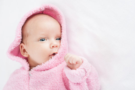 newborn baby one month ageの写真素材