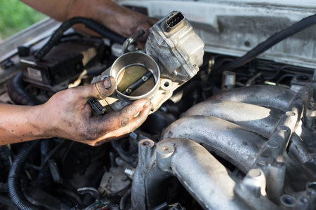 repair car of  master hand
