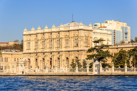 Dolmabahce palace, Istanbul, view from Marmara seaのeditorial素材