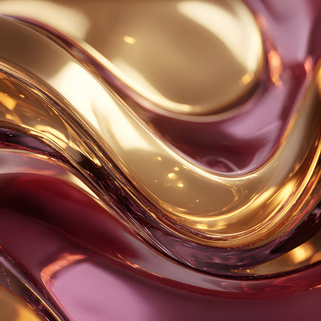 Swirling, colorful fluid shapes blend together in vibrant hues of yellow, blue, and purple, creating a dynamic visual experience against a dark backdrop.の素材