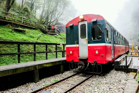 Train station at Alishan National Park, taiwanの素材