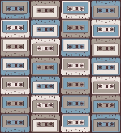 Retro Cassetteのイラスト素材