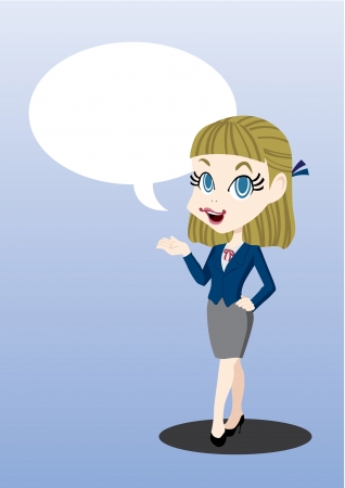 woman speakingのイラスト素材