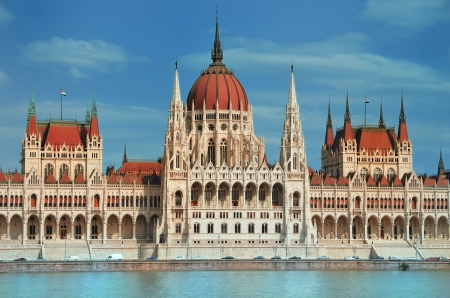 View of Hungarian Parliament の写真素材