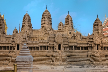 Miniature Angkor Wat in Bangkok Thailandの写真素材