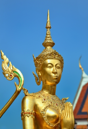 golden guard in Wat Phra Kaew,の写真素材