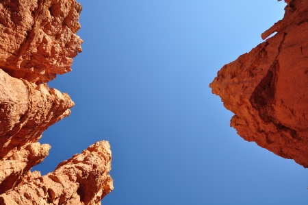 Red rocks in Bryce Canyon National Park Utah USAの写真素材