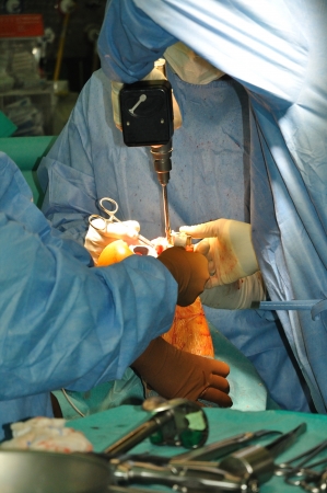 Prosthesis of the knee hospital operation の写真素材