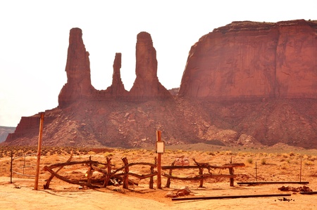 Scenic view of Monument Valley の写真素材