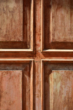 brown wooden cross doorの写真素材