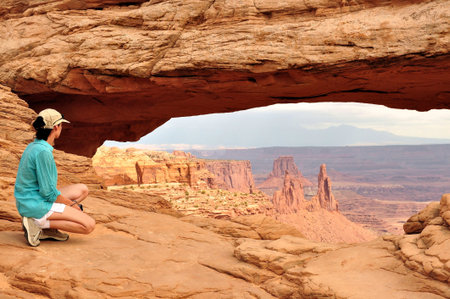 Mesa Arch, Canyonlands National Parkの写真素材