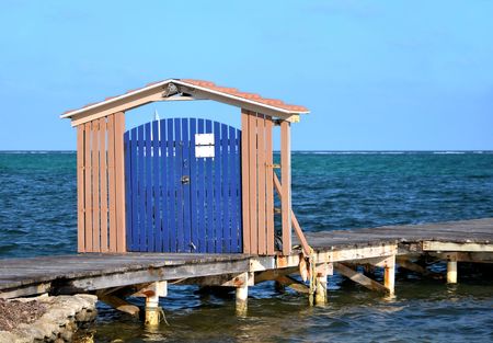 blue gateの写真素材