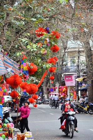 VIETNAM HANOI march 01: Schop in the old quarter 2015 in Hanoi.のeditorial素材