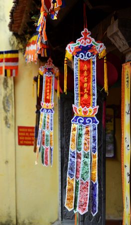 temple of Hanoi streetの写真素材