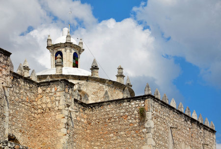 Merida City in Mexico colonial architecture