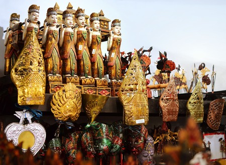 Yogyakarta, Jawa - May 10, 2016: Famous souvenirs at Yogyakarta Market Indonesiaのeditorial素材