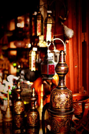 Old Arabic metal pitcherの写真素材