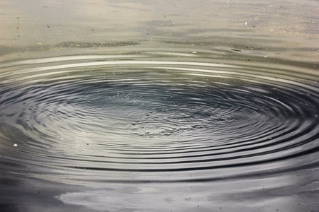 Water surface withulating wavesenergyの写真素材