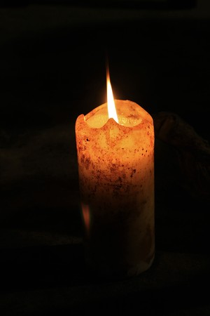 Romantic lighting with candlesの写真素材