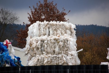 Waste products are recycled during recycling (waste recycling)の写真素材