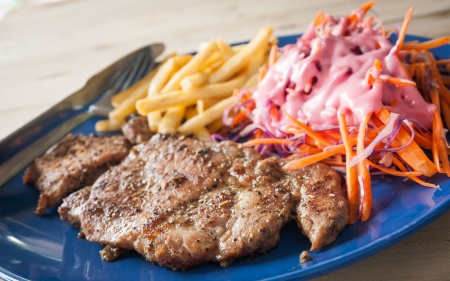 This menu is pork steak with black pepperの写真素材