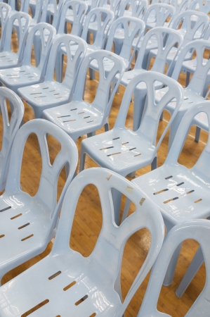 Many chairs in the place of the meetingの写真素材