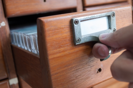 Inside the drawer has a secret collection.の写真素材