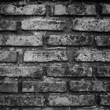 The surface of the brick walls crackedの写真素材