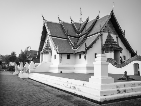 Buddhist temple of Wat Phumin in Nan, Thailandの写真素材