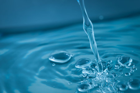 closeup of bubbles in water
