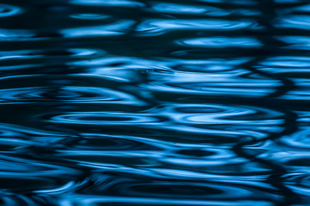 Rings on a water surface caused by a falling drop.の写真素材