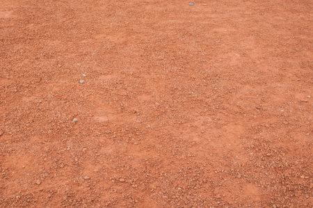 Filled with dust dirt road in the countrysideの写真素材