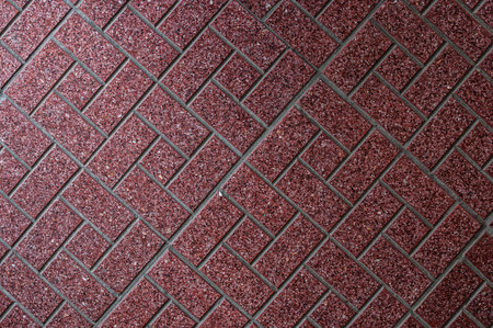 Red floor tiles pattern background