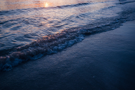 Colorful sunset over the seaの写真素材