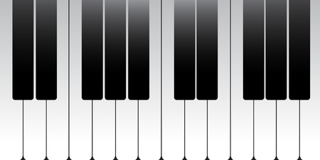 Standard piano keyのイラスト素材