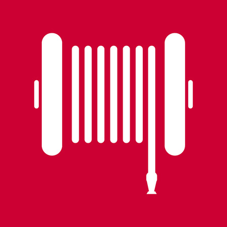 Fire hose reel sign, のイラスト素材