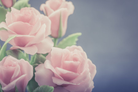 Artificial Flowers made ââof japanese clay, Color effectの写真素材