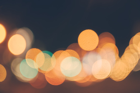 Bokeh light of the LED lamp in the night, Color effectの写真素材