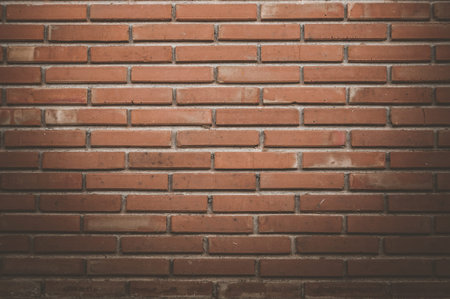 Old grunge brick wall background, Retro effect