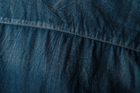 Texture of blue jeans backgroundの写真素材