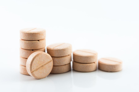 Medicine on white backgroundの写真素材