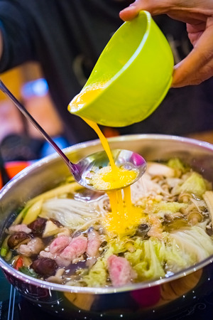 Japanese shabu hot pot styleの写真素材